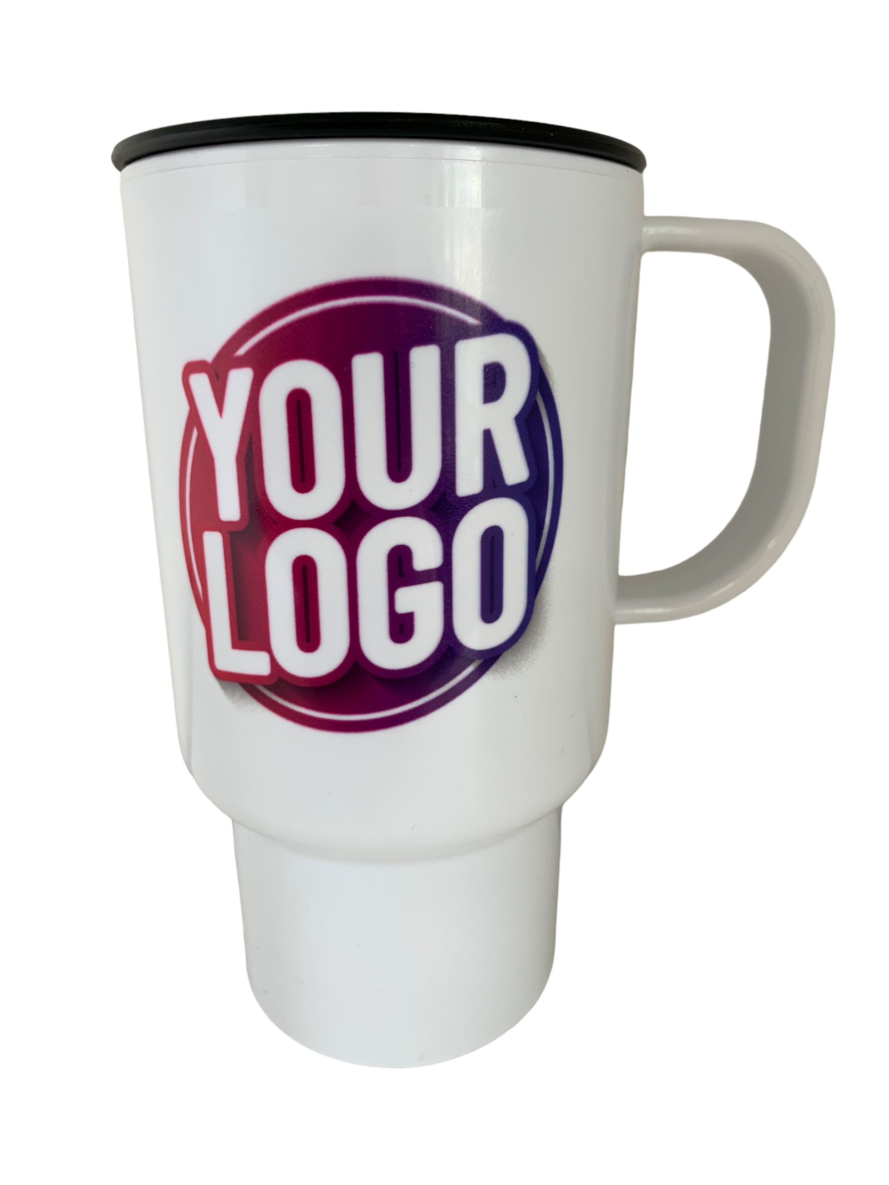 Travel Mug with Black Lid