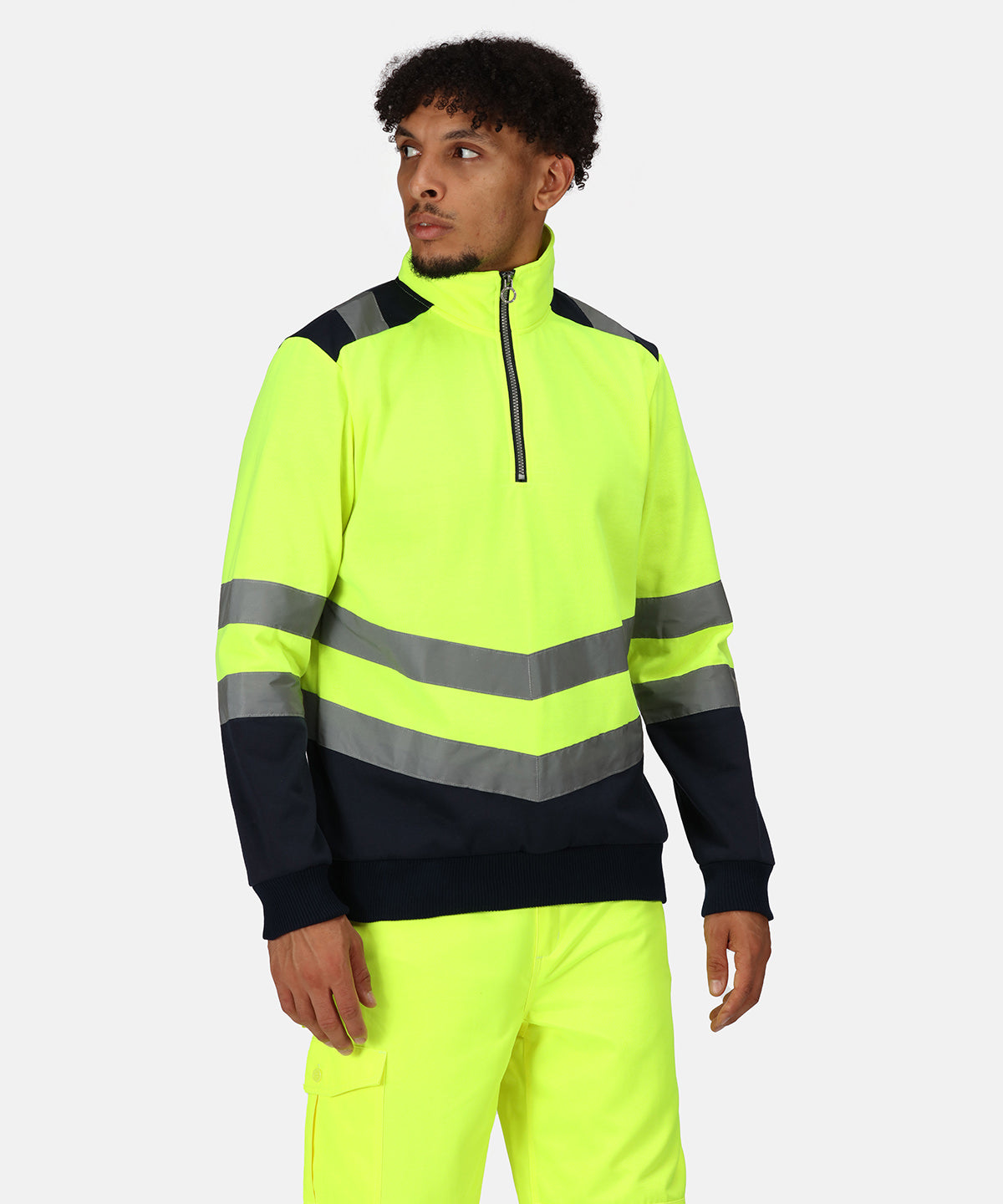Pro Hi Vis 1/4 Zip Sweatshirt Regatta