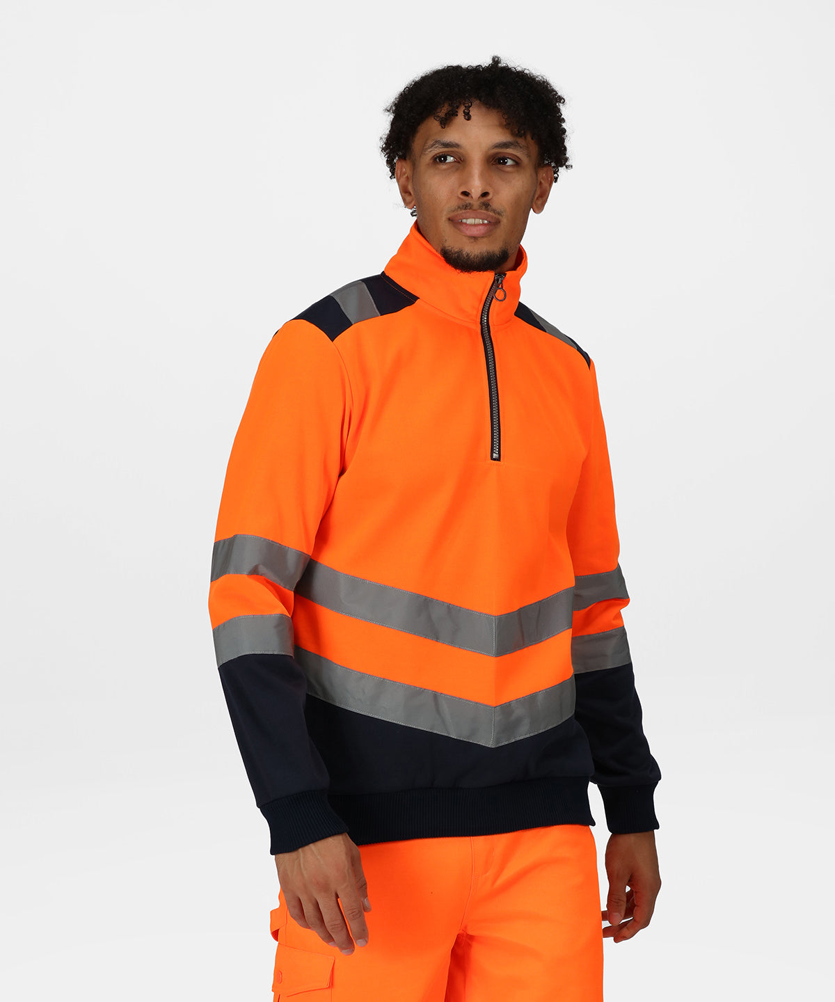 Pro Hi Vis 1/4 Zip Sweatshirt Regatta