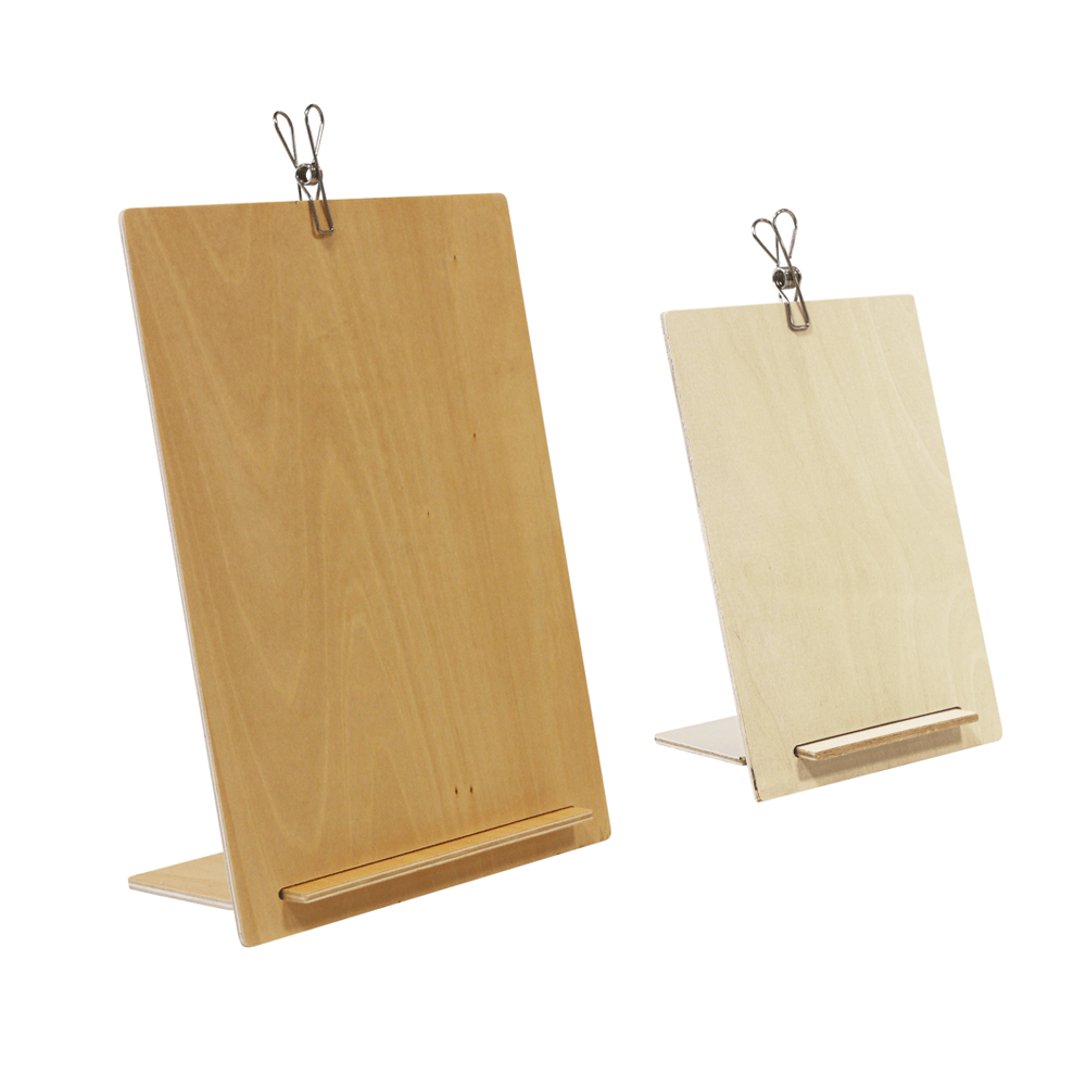 Wooden Menu Holder with Clip