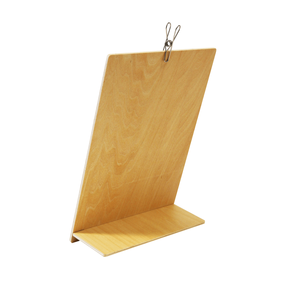 Wooden Menu Holder with Clip