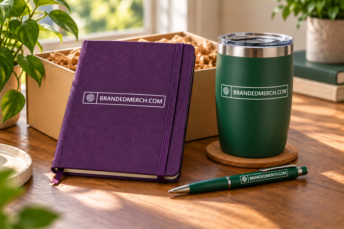 Branded Gifts & Sets with BRANDEDMERCH.COM branding
