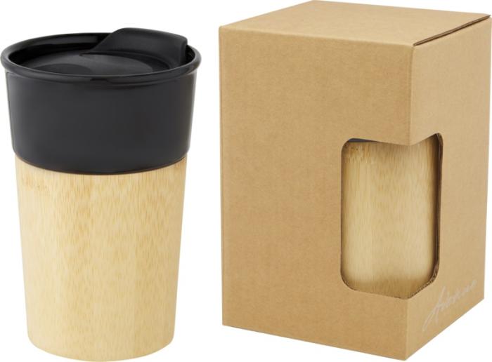 Porcelain Mug With Bamboo Outer Wall 320ml
