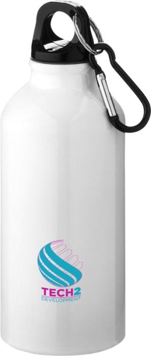 Branded Recycled Water Bottle With Carabiner