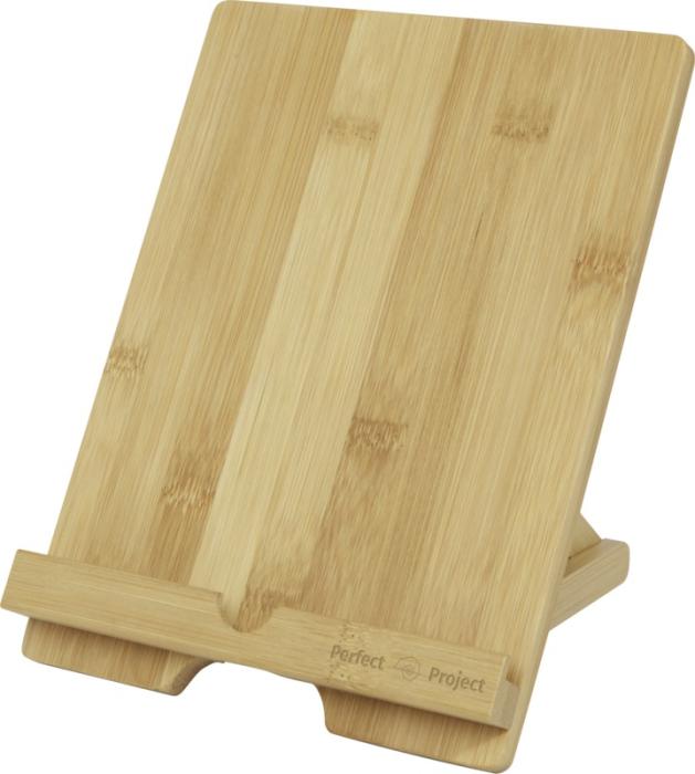 Bamboo Branded Tablet Holder