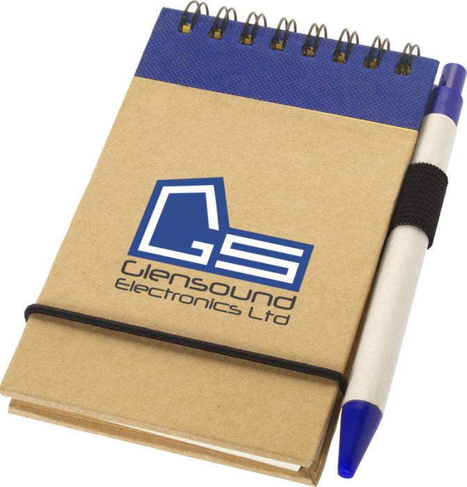 A7 Recycled Jotter Notepad With Pen