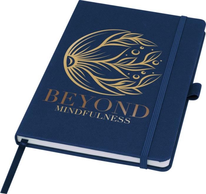 A5 Recycled Branded Paper Notebook With Recycled PET Cover
