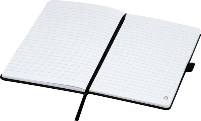 A5 Recycled Branded Paper Notebook With Recycled PET Cover