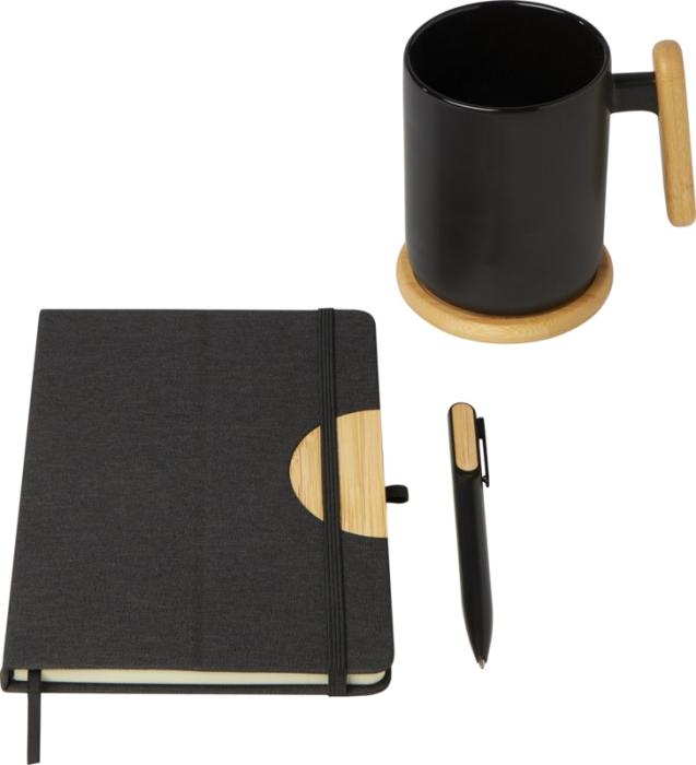Branded A5 Hard Cover Notebook and Ballpoint Pen Gift Set