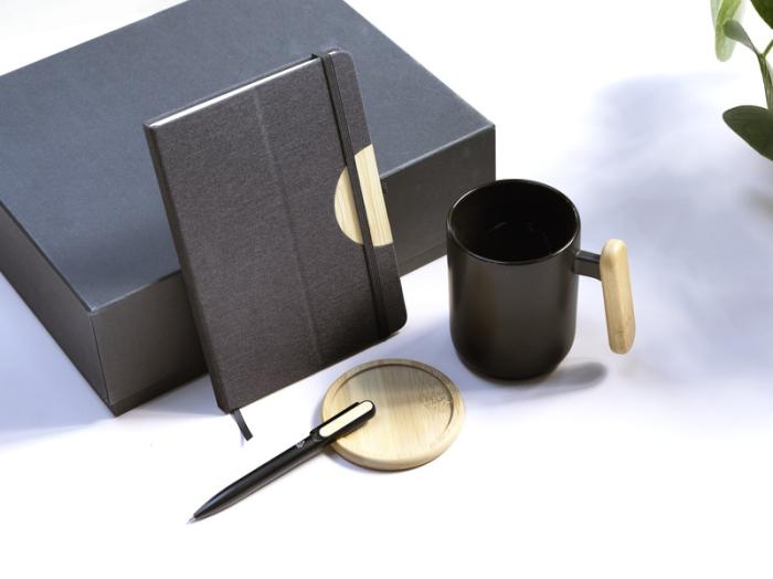 Branded A5 Hard Cover Notebook and Ballpoint Pen Gift Set