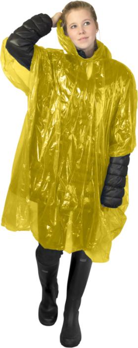 Recycled Plastic Disposable Rain Poncho With Storage Pouch