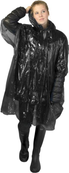 Recycled Plastic Disposable Rain Poncho With Storage Pouch