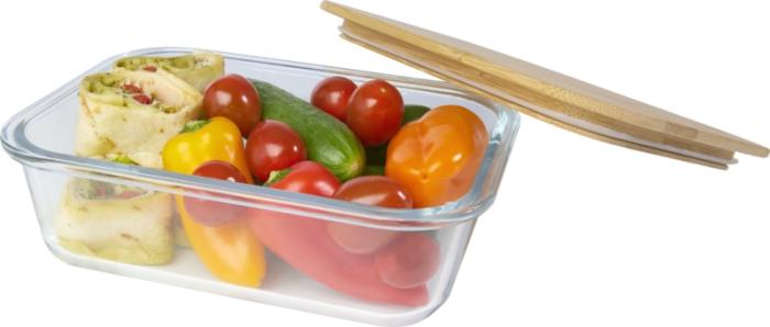 Glass Lunch Box With Bamboo Lid