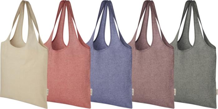 Recycled Cotton Trendy Branded Tote Bag 7L 150 g/m²