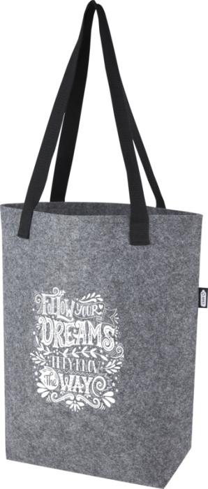 GRS Recycled Felt Tote Bag With Wide Bottom 12L
