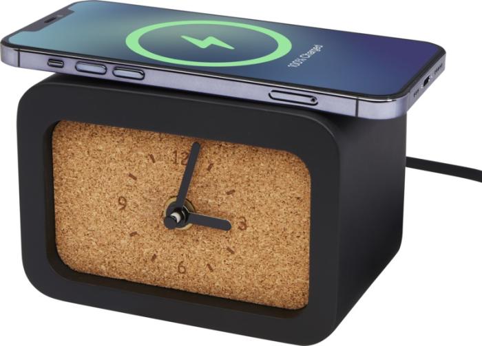 Wireless Limestone Charging Desk Clock