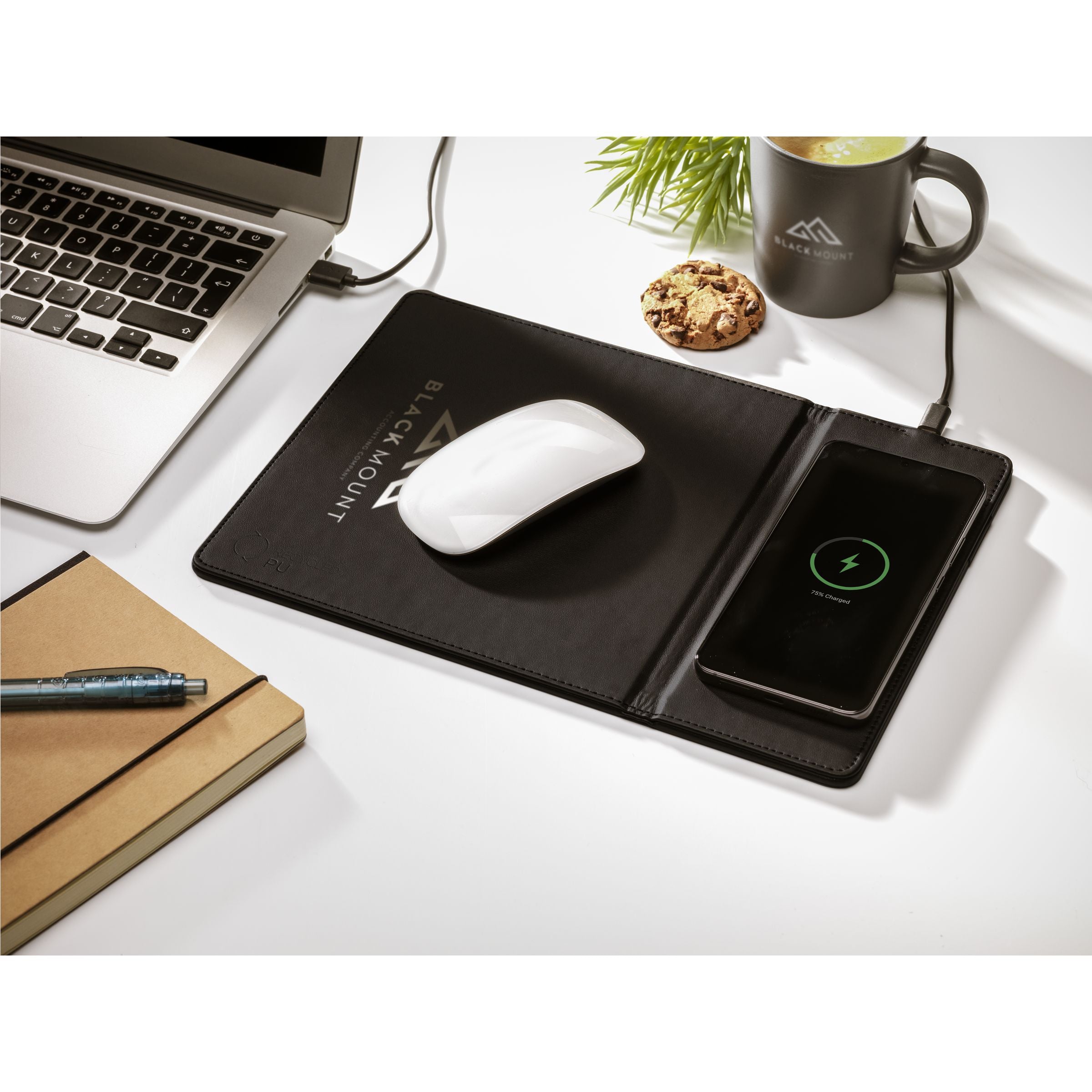 Recycled Wireless Charging Branded Mousepad