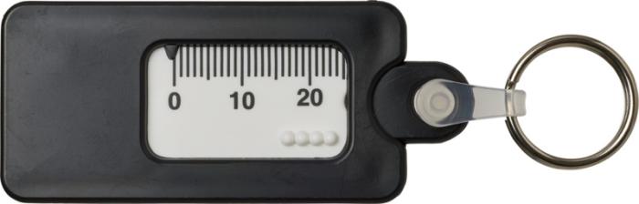 Recycled Tyre Tread Check Keyring
