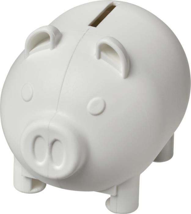 Oink Recycled Plastic Branded Piggy Bank