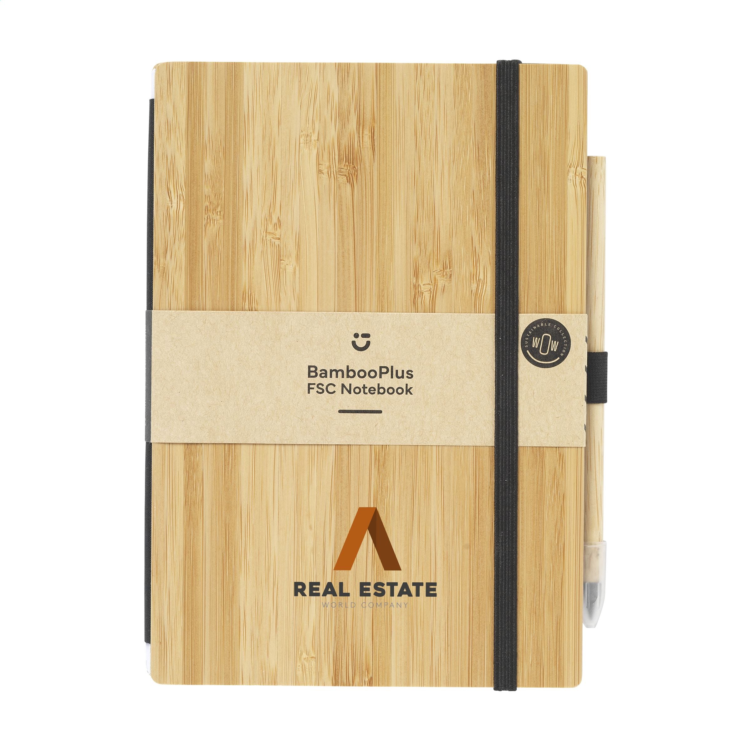 BambooPlus FSC-MIX Branded A5 Notebook