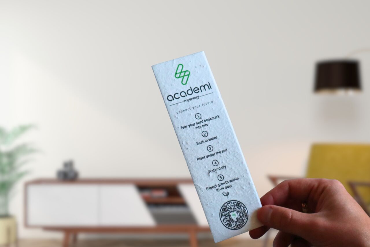 Seed Paper Branded Bookmark