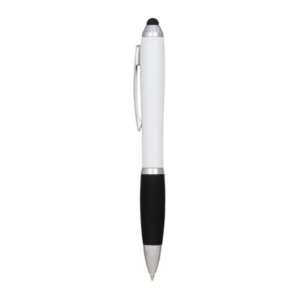 Coloured Stylus Ballpoint Pen With Black Grip