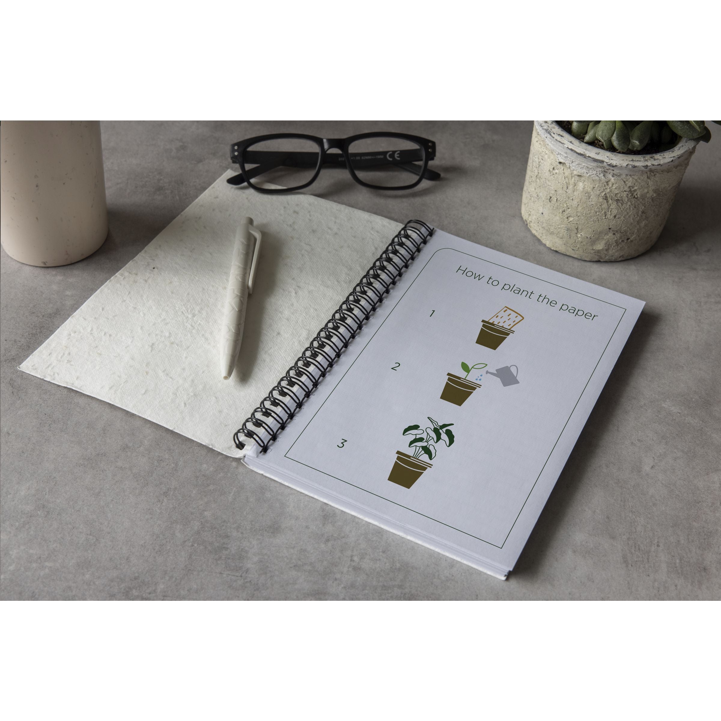 Seed Paper Branded Spiral Notebook A5