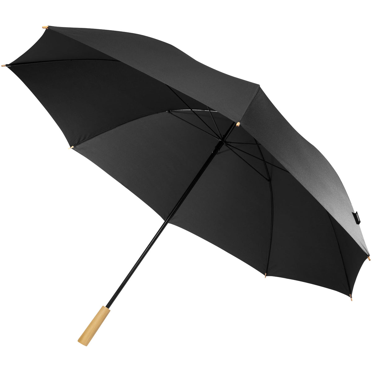 Branded Windproof RPET Golf Umbrella 30 Inch Romee in Black supplier colour view
