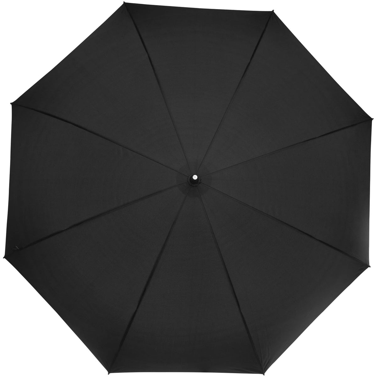 Branded Windproof RPET Golf Umbrella 30 Inch Romee in Black supplier front view
