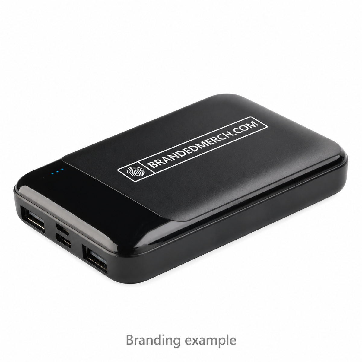 Branded RCS Recycled Wireless Power Bank 5000mAh with BrandedMerch logo — branding example