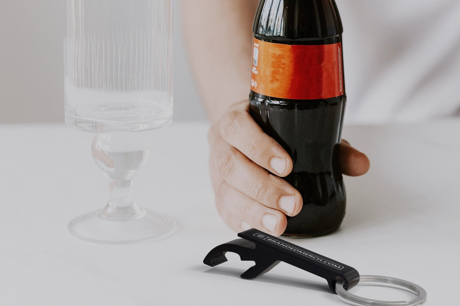 RCS Recycled Bottle And Can Opener Printed Keyring