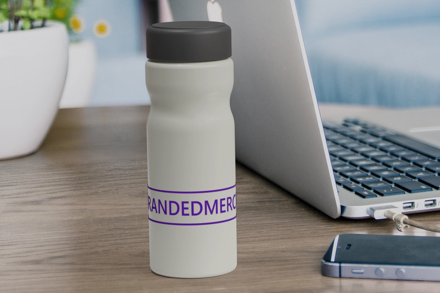 H2O Active® Eco Base 650ml Screw Cap Printed Water Bottle