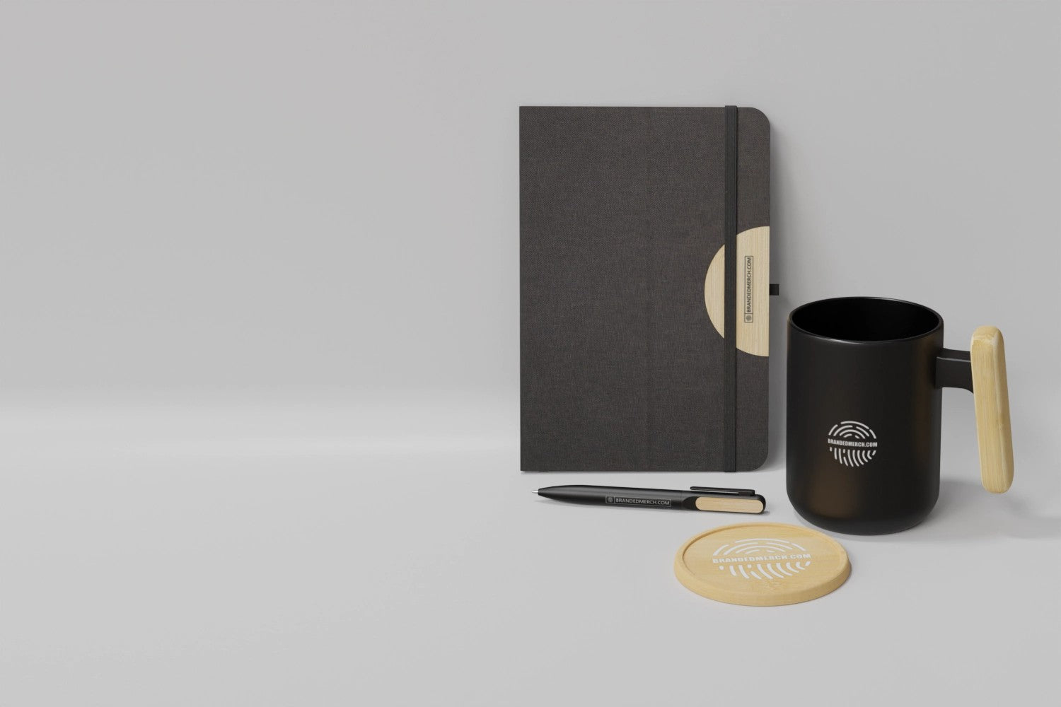 Branded A5 Hard Cover Notebook and Ballpoint Pen Gift Set