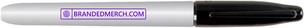 Sharpie Fine Point marker with BrandedMerch logo