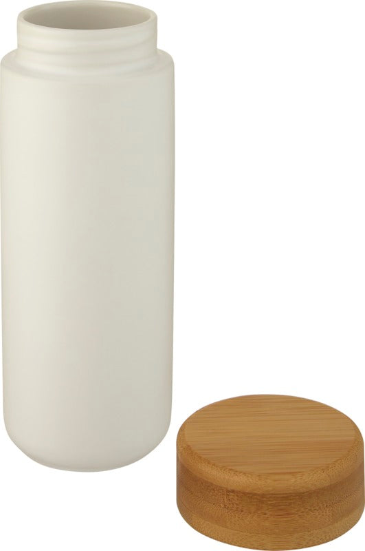 Ceramic Tumbler With Bamboo Lid 300ml