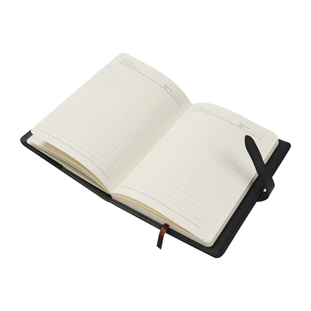 Leather A5 Notebook Black